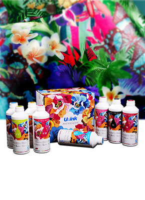 La tinta UVINK para impresora de sublimación ofrece tonos fluorescentes, impresión estable y gran solidez para producción de poliéster.
